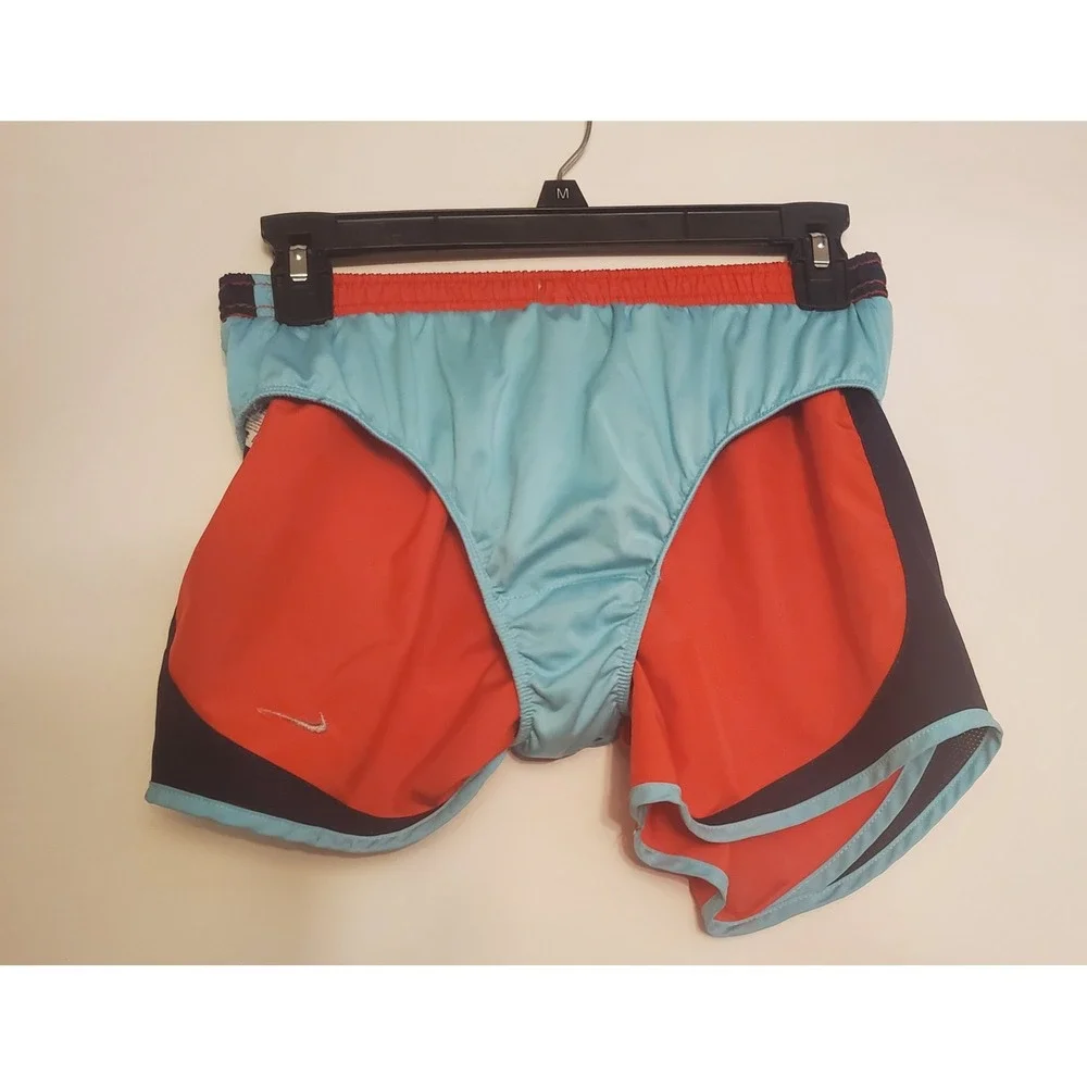 Nike Dri-Dit Tempo Lined Athletic‎ Shorts Women's Size Small Red Blue